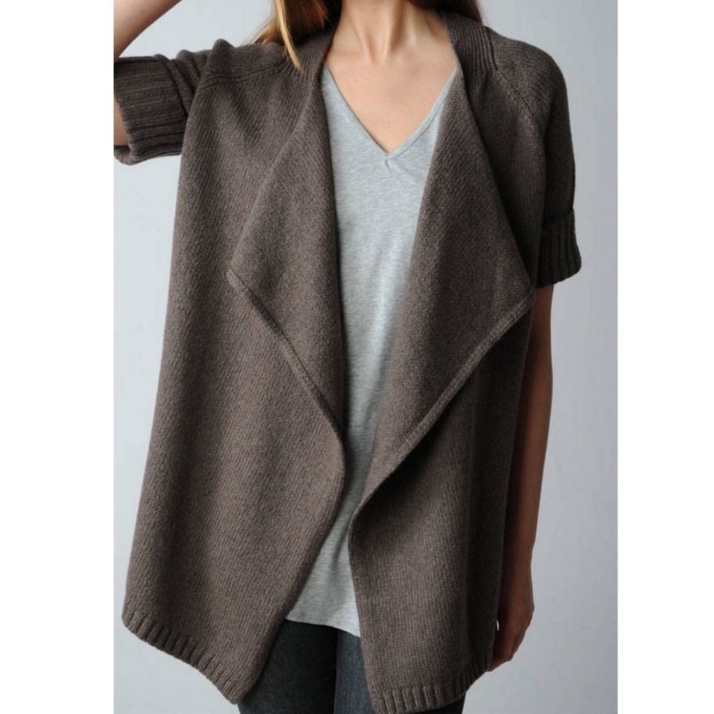 Vince Short Sleeve Open Drape Cardigan - Size XS - Picture 2 of 9